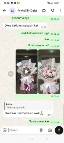 Testimonial Buket Bunga kapunduhan