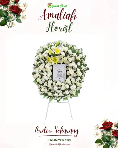 Krans Bunga Duka Cita kapunduhan